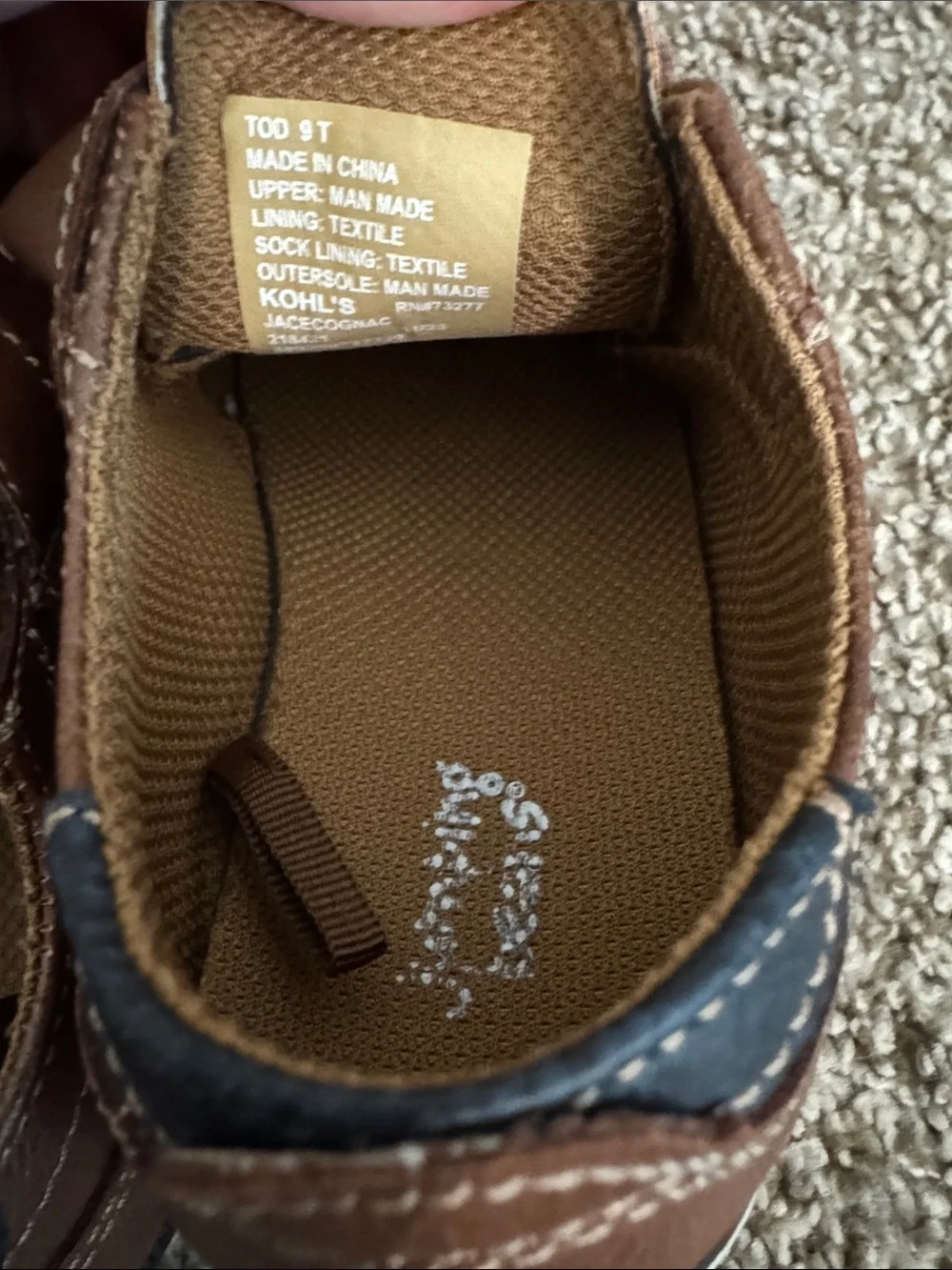 Jumping beans Toddler boy brown dress shoes